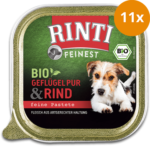 Rinti Feinest Bio Geflügel Pur & Rind 150 g