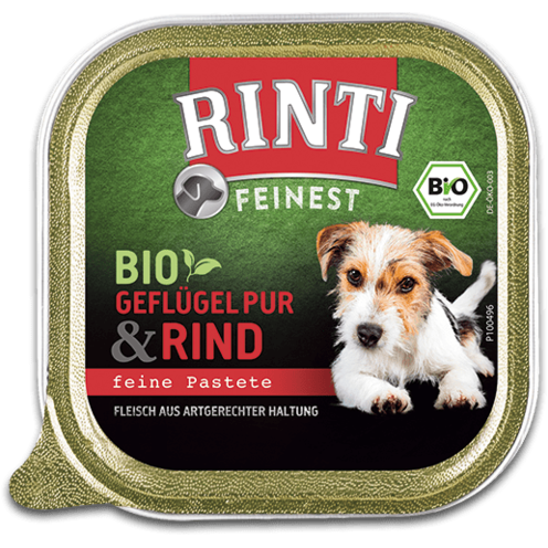 Rinti Feinest Bio Geflügel Pur & Rind 150 g