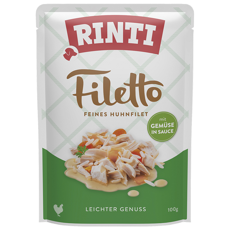 Rinti P.B. Filetto Huhn & Gemüse in Sauce 100 g