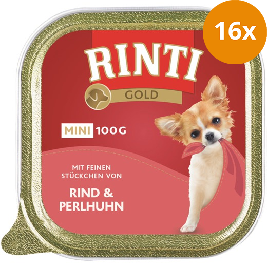 Rinti Gold Mini Rind & Perlhuhn 100 g