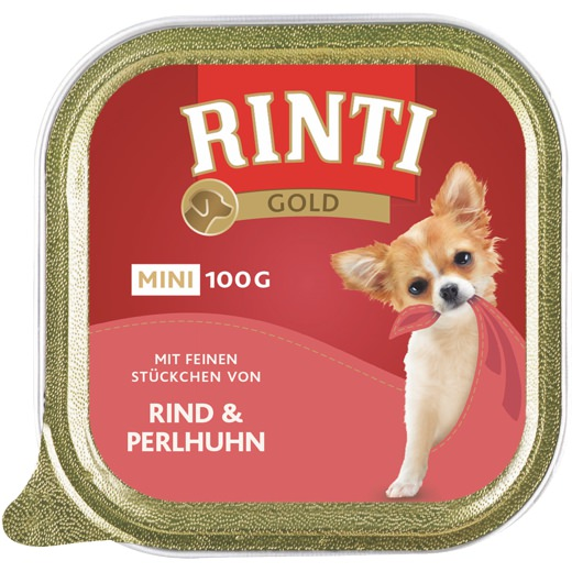 Rinti Gold Mini Rind & Perlhuhn 100 g