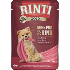 Rinti Gold Pouch Huhn Pur & Rind 100 g