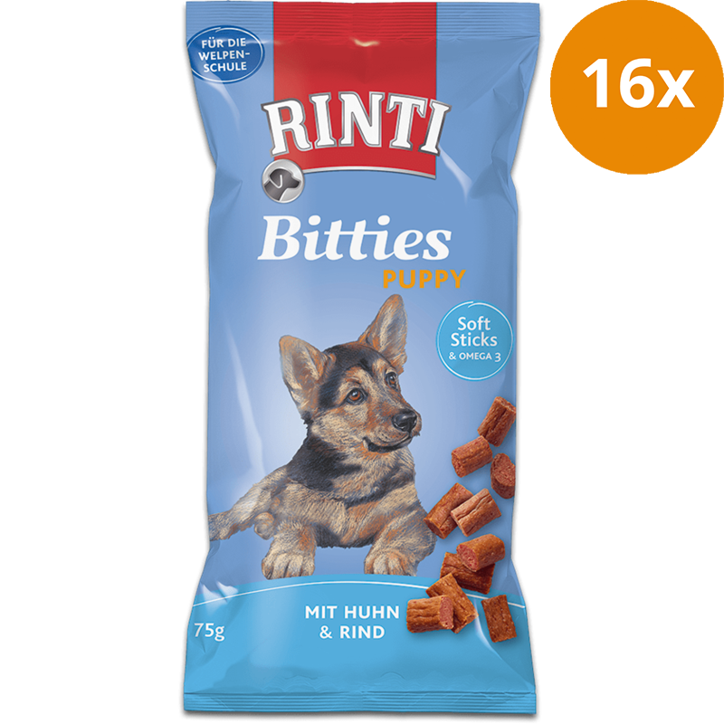 Rinti Puppy Bitties Huhn & Rind 75 g