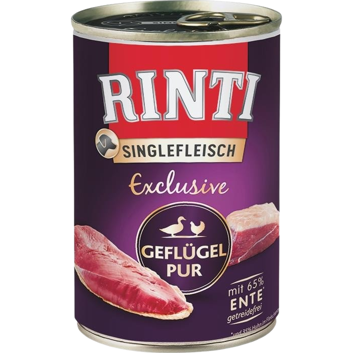 Rinti Singlefleisch Exclusive Geflügel Pur 400 g