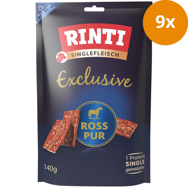 Rinti Singlefleisch Exclusive Snack Ross Pur 140 g