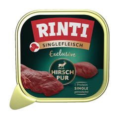 Rinti Singlefleisch Schale Exclusive Hirsch pur 150 g