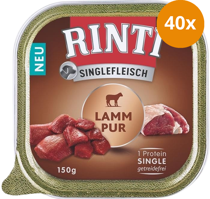 Rinti Singlefleisch Schale Lamm Pur 150 g