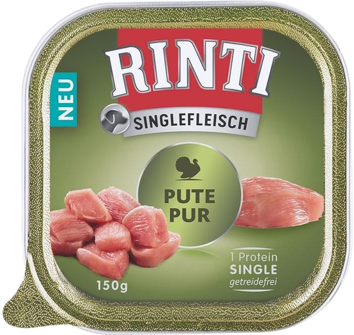 Rinti Singlefleisch Schale Pute Pur 150 g