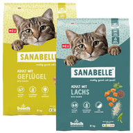 Sanabelle Classic Geflügel & Sanabelle Classic Lachs Sparpaket