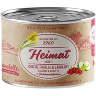 Sanabelle Heimat Dose frische Forelle & Landente mit Zucchini, Karotte und Johannisbeere 200 g