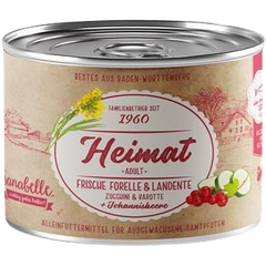 Sanabelle Heimat Dose frische Forelle & Landente mit Zucchini, Karotte und Johannisbeere 200 g