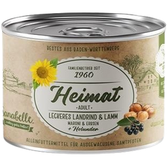 Sanabelle Heimat Dose leckeres Landrind & Lamm mit Maroni, Erbsen und Holunder 200 g