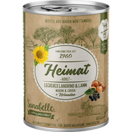 Sanabelle Heimat Dose leckeres Landrind & Lamm mit Maroni, Erbsen und Holunder 400 g