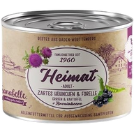 Sanabelle Heimat Dose zartes Hühnchen & Forelle mit Erbsen, Kartoffel und Aroniabeere 200 g