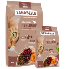 Sanabelle Indoor Perlhuhn 8 kg + Sanabelle Indoor Perlhuhn 2 kg