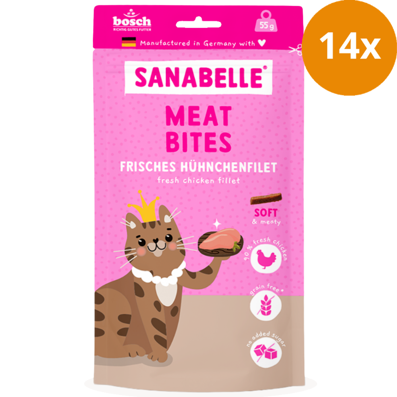 Sanabelle Meat Bites Frisches Hühnchenfilet 55 g