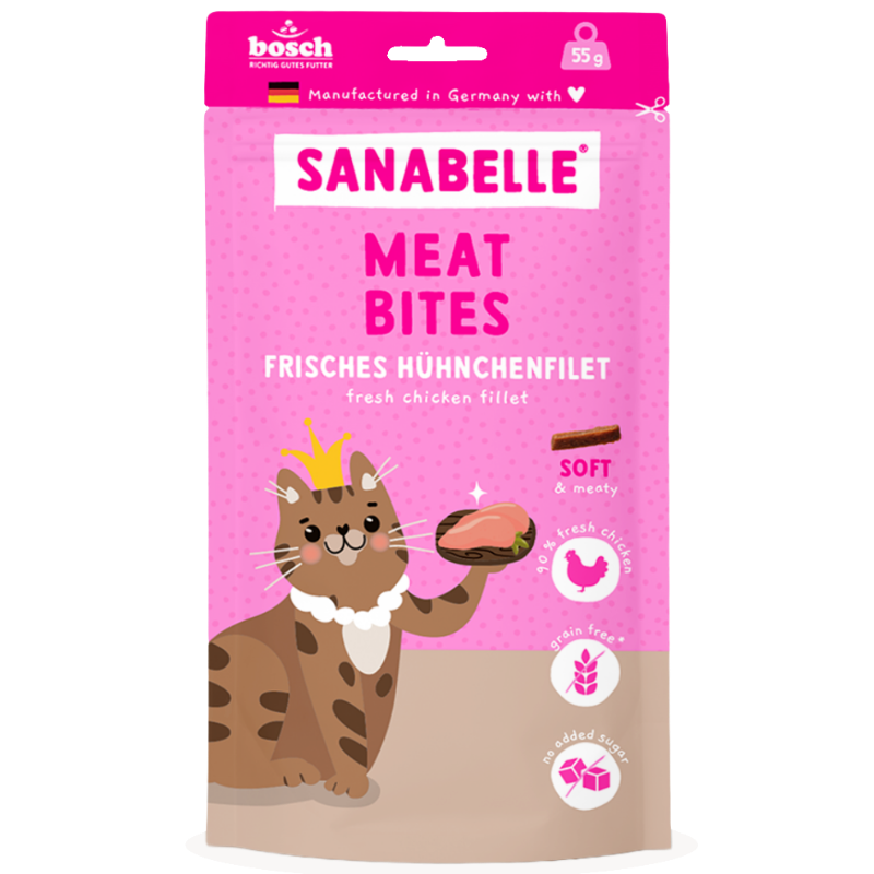 Sanabelle Meat Bites Frisches Hühnchenfilet 55 g