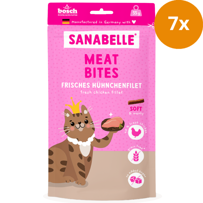 Sanabelle Meat Bites Frisches Hühnchenfilet 55 g