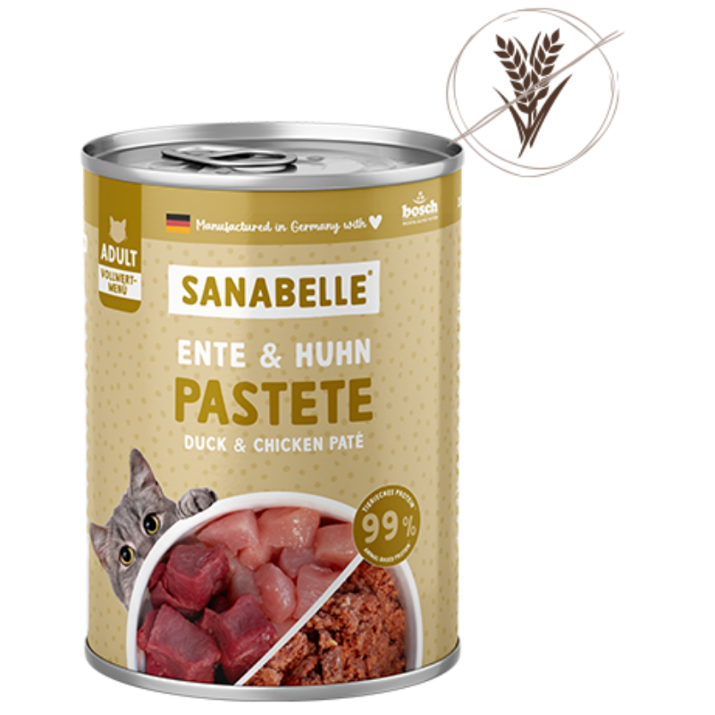 Sanabelle Nassfutter mit Ente & Huhn 400 g