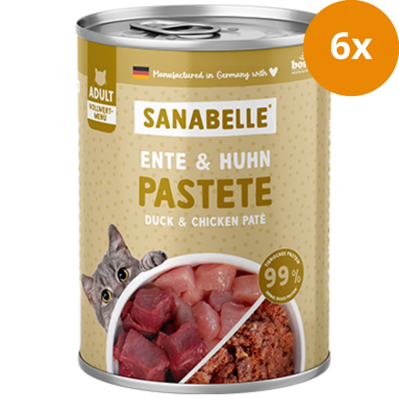 Sanabelle Nassfutter mit Ente & Huhn 400 g