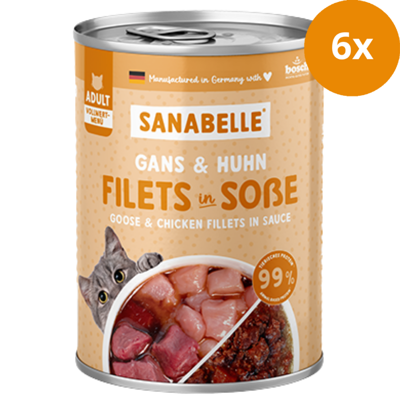 Sanabelle Nassfutter mit Gans & Huhn 380 g