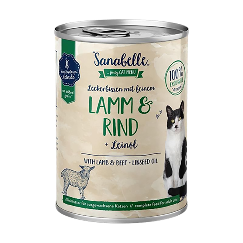 Sanabelle Nassfutter mit Lamm & Rind 400 g