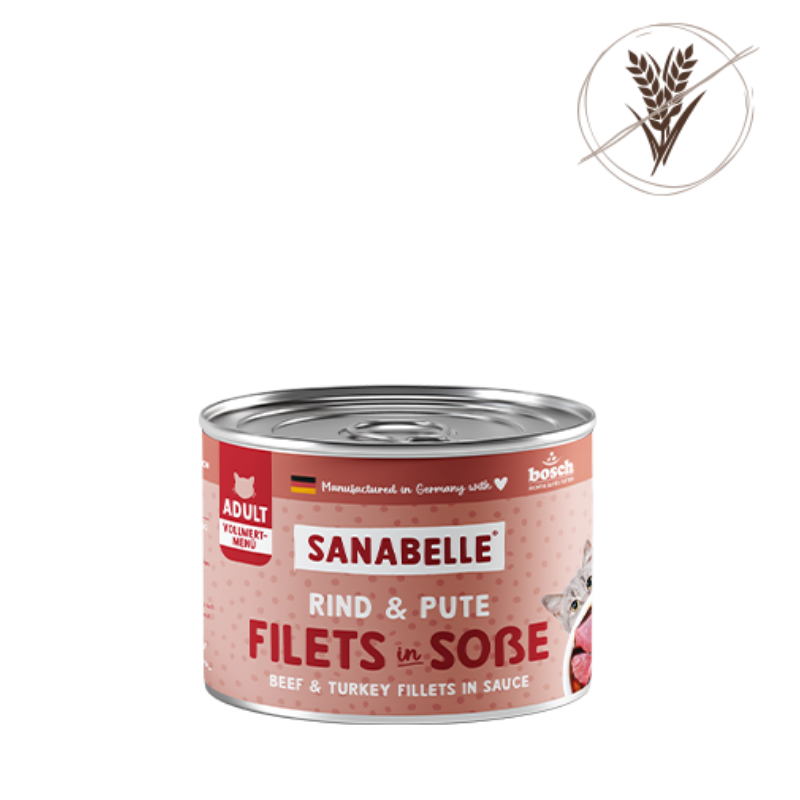 Sanabelle Nassfutter mit Rind & Pute 180 g
