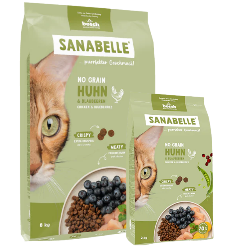 Sanabelle No Grain Huhn 8 kg + Sanabelle No Grain Huhn 2 kg