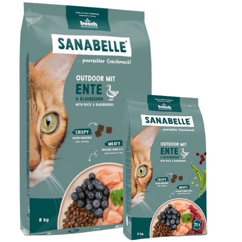 Sanabelle Outdoor Ente 8 kg + Sanabelle Outdoor Ente 2 kg
