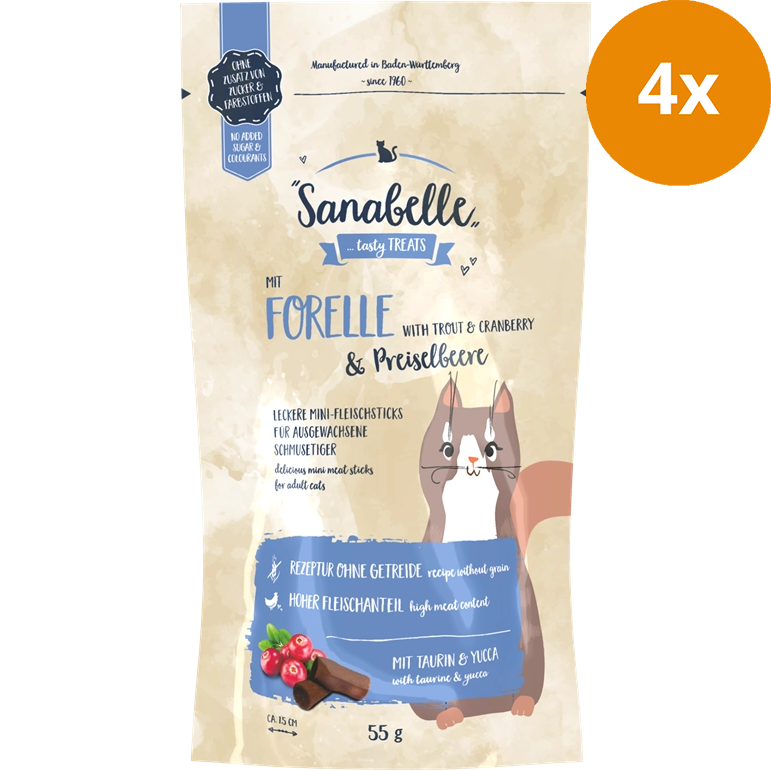 Sanabelle Snack Forelle & Preiselbeere 55 g
