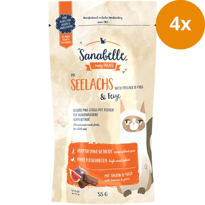 Sanabelle Snack Seelachs & Feige 55 g