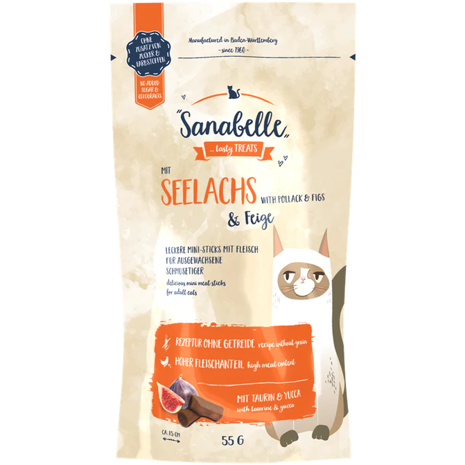 Sanabelle Snack Seelachs & Feige 55 g