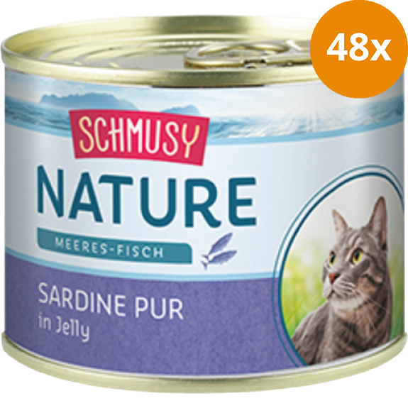 Schmusy Nature Meeres-Fisch Sardine pur 185 g