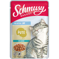 Schmusy Ragout in Sauce mit Pute für Kitten 100 g