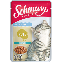 Schmusy Ragout in Sauce mit Pute für Kitten 100 g