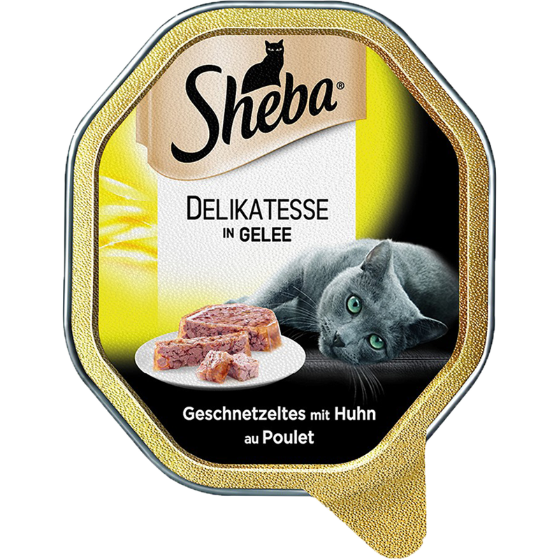 Sheba Delikatesse in Gelee Geschnetzeltes mit Huhn 85 g