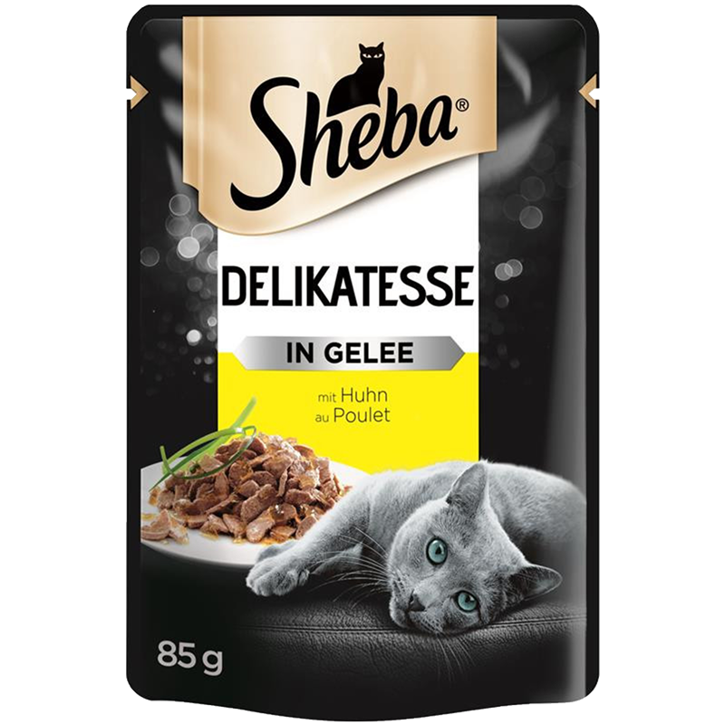 Sheba Delikatesse in Gelee Huhn au Poulet 85 g