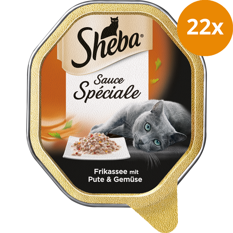 Sheba Sauce Spéciale Frikasse mit Pute & Gemüse 85 g