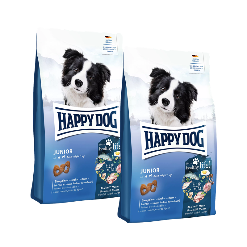 Sparpaket Happy Dog fit & vital Junior 2 x 10 kg