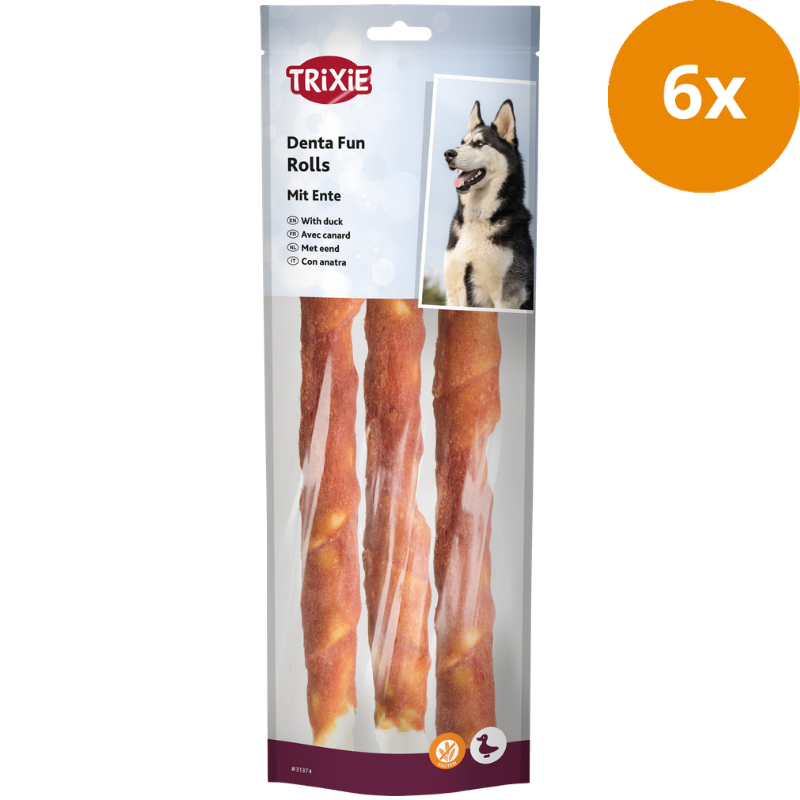 TRIXIE Denta Fun Kaurollen 80 g (10 Stück)