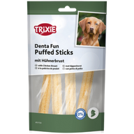 TRIXIE Denta Fun Puffed Sticks mit Hühnerbrust