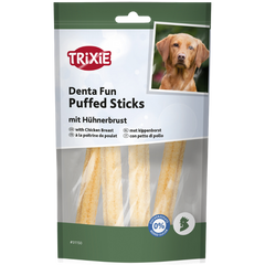 TRIXIE Denta Fun Puffed Sticks mit Hühnerbrust