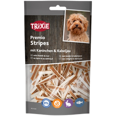 TRIXIE Stripes mit Kaninchen & Kabeljau 90 g