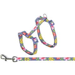 TRIXIE Katzengeschirr mit Leine, Blumen