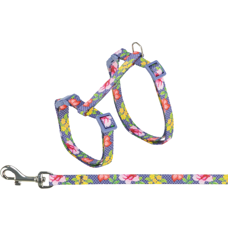TRIXIE Katzengeschirr mit Leine, Blumen