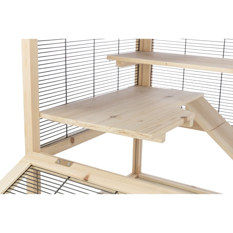 TRIXIE Kleintierkäfig Nagerheim Holz