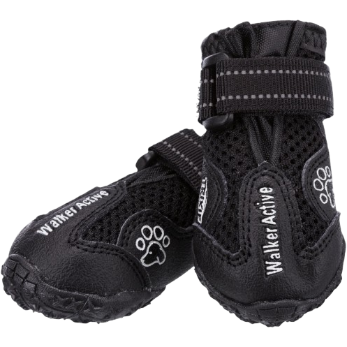 Trixie Pfotenschutz Walker Active L  Schwarz  2 Stück