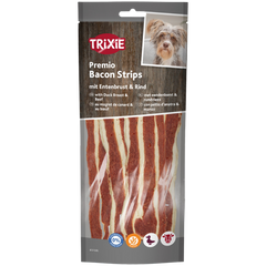 TRIXIE Premio Bacon Strips mit Entenbrust & Rind