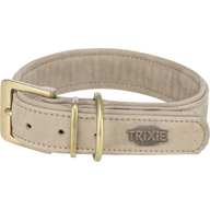 TRIXIE Pure Halsband, Leder extra breit