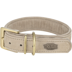 TRIXIE Pure Halsband, Leder extra breit